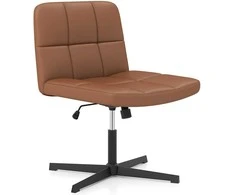 Promotions Biuro kėdė, dengta PU oda, 69.9x69.9x76.2-88.9 cm, ruda