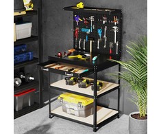 Promotions Darbo stalas, 81x41x156 cm, Juodas