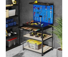 Promotions Darbo stalas, 81x41x156 cm, Tamsiai mėlynas