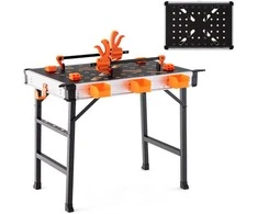 Promotions Nešiojamas Sulankstomas Darbo Stalas, 84.5x60x74 cm, Oranžinis