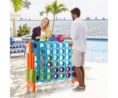 Promotions Milžiniškas Connect 4 žaidimas, 120x42x104 cm, Oranžinis