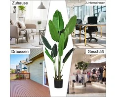 Promotions Dirbtinis augalas, tropinis palmės monstera gyvatės augalas, 160 cm, žalias
