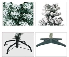 Promotions Dirbtinė Kalėdų eglutė, 135 cm, balti LED žiburiai