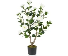 Promotions Dirbtinė kamelijų medelis, 91,4 cm, balta
