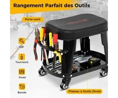 Promotions Dirbtuvinis suoliukas, 44x27x35 cm, juodas
