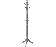 Promotions Paltų Stovas, Reguliuojamas Medienos, 49.5x49.5x138.4 cm, Pilkas