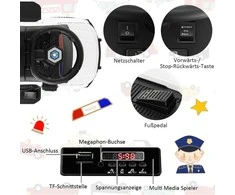 Promotions Elektrinis policijos automobilis, 62x44x43 cm, Rožinis