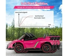 Promotions Vaikiškas elektrinis automobilis, licencijuotas Lamborghini, 111x61x45 cm, juodas