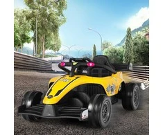 Promotions Elektrinis vaikiškas automobilis, 127,5x73x49 cm, geltonas