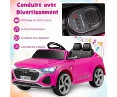Promotions Elektrinis automobilis, Audi SQ8, 98x49x43 cm, Juoda