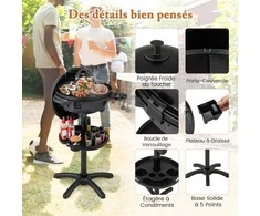 Promotions Elektrinis grilis, 63x100 cm, juodas