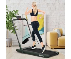 Promotions Elektrinis bėgimo takelis, 124x69x107 cm, Žalias