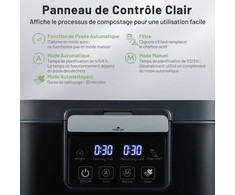 Promotions Elektrinis kompostuoklis, 33,5x26x34 cm, Juodas