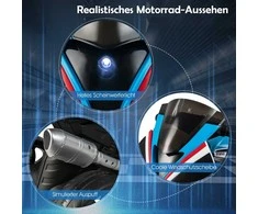 Promotions Elektrinis motociklas, 82,5x42x54 cm, Mėlynas