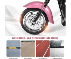 Promotions Elektrinis motociklas, 91x48x64 cm, rožinis