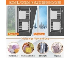 Promotions Elektrinis rankšluosčių džiovintuvas, 53x11x86 cm, nerūdijančio plieno