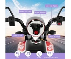 Promotions Elektrinis vaikų motociklas, 106,5x56x80 cm, baltas