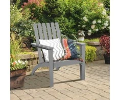 Promotions Lauko poilsio kėdė, akacijos mediena Adirondack, 73.7x67.3x86.4 cm, pilka