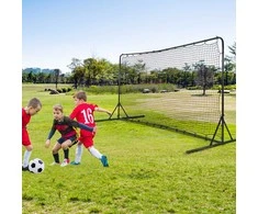 Promotions Futbolo atmušimo tinklas, 375x151x185 cm, juodas