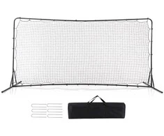 Promotions Futbolo atmušimo tinklas, 375x151x185 cm, juodas