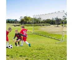 Promotions Futbolo atmušimo tinklas, 375x151x185 cm, juoda ir balta