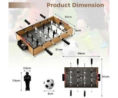 Promotions Stalo futbolo stalas, 59x51x9 cm, Rudas