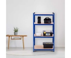 Promotions Sandėliavimo lentyna, reguliuojama, sunkiųjų sąlygų, 4 lygiai, 76,2x30,5x152,4 cm, mėlyna