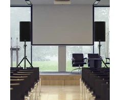 Promotions Garsiakalbio stovas, 97x183 cm, juodas