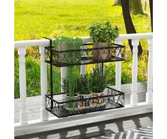 Promotions Gėlių vazonų laikiklis, 61x33x61 cm, Juodas