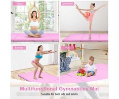 Promotions Gimnastikos kilimėlis, 240x116x5 cm, Rožinis