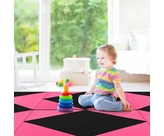 Promotions Gimnastikos kilimėlis, 240x117x5 cm, rožinė ir juoda