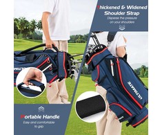Promotions Golf krepšys, 39x25x128 cm, Juoda Tamsiai mėlyna