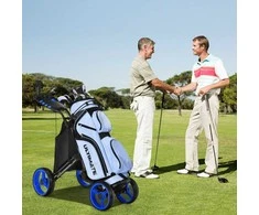 Promotions Golf vežimėlis, lengvas sulankstomas, 110,5x100,3x64,8 cm, pilkas