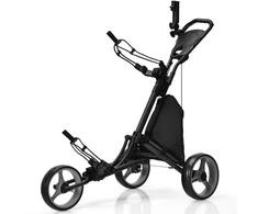 Promotions Golfų vežimėlis, sulankstomas, 3 ratukai, 120,7x69,9x99-114,3 cm, pilkas