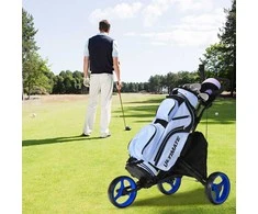 Promotions Golf'o vežimėlis, sulankstomas, 3 ratai, 120,7x69,9x99-114,3 cm, mėlynas