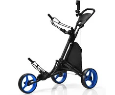 Promotions Golf'o vežimėlis, sulankstomas, 3 ratai, 120,7x69,9x99-114,3 cm, mėlynas