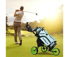 Promotions Golf'o vežimėlis, 129,5x75x99-115,6 cm, žalias
