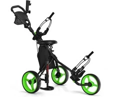 Promotions Golf'o vežimėlis, 129,5x75x99-115,6 cm, žalias