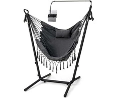 Promotions Sūpynės kėdė, aukščio reguliavimas, 152,4x106,7x96,5-146,1 cm, pilka