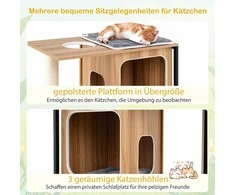 Promotions Kačių medis, 75x45x133 cm, natūrali pilka juoda