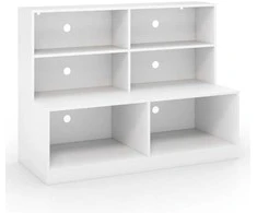 TV staliukas Promotions Bateliai spintelė su suoliuku, 120x50x90 cm, balta