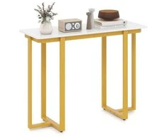 Promotions Konsolinis stalas, 107x40x80 cm, baltas ir juodas