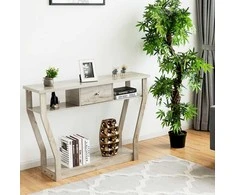 Promotions Konsolinis stalas, 120x30x80,5 cm, Pilkas