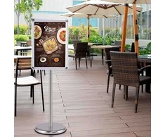 Promotions Informacinis stovas, 33x45 cm, sidabro spalvos