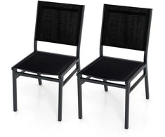 Promotions Lauko valgomojo kėdės, 61x45.7x87.6 cm, juodos spalvos
