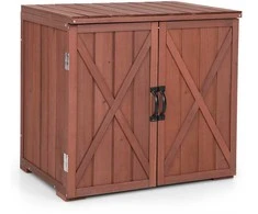 Promotions Lauko medinė sandėliavimo spintelė, 77,5x55,9x72,4 cm, ruda
