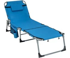 Promotions Lauko sulankstomas gultas, 152.4x61x83.8 cm, mėlynas