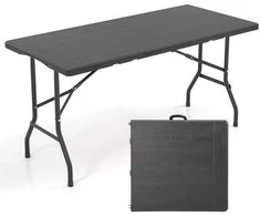 Promotions Lauko valgomojo stalas, 152x70x74 cm, juodas