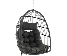 Promotions Kabantis kiaušinio formos krėslas, 77,5x73,7x105,4 cm, pilkas
