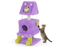 Promotions Kačių bokštas, 48x48x111 cm, violetinė ir žalia
